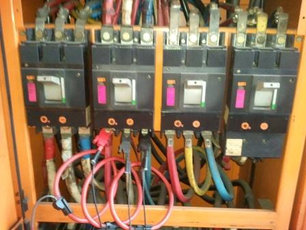 Power logger connected during a home energy audit